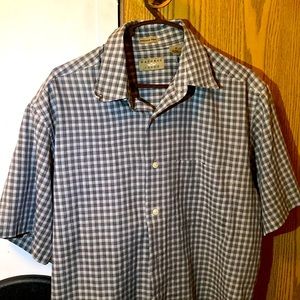 Natural Issue Mens Short Sleeve Black and White Shirt